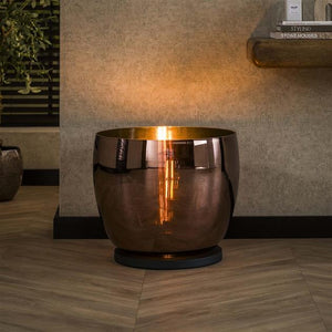 Vloerlamp UP XXL 48x48x41 cm / Koper glas