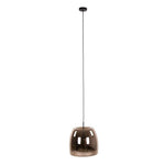 Hanglamp 1L drift glass / Copper color glas