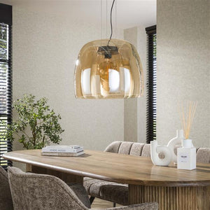 Hanglamp 1L drift XL glass / Amber color glas