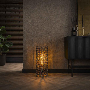 Vloerlamp Ø25 weaver cylinder / Zwart nikkel (Magazijn sale)