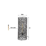 Vloerlamp Ø25 weaver cylinder / Zwart nikkel (Magazijn sale)