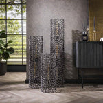 Vloerlamp  Ø25 weaver cylinder L / Zwart nikkel (Magazijn sale)