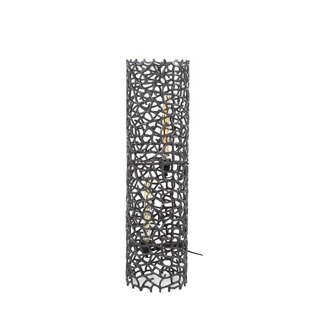 Vloerlamp  Ø25 weaver cylinder L / Zwart nikkel (Magazijn sale)