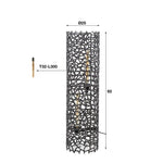 Vloerlamp  Ø25 weaver cylinder L / Zwart nikkel (Magazijn sale)