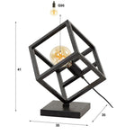 Tafellamp kubus / Charcoal (Magazijn sale)
