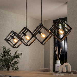 Hanglamp 4L kubus / Charcoal (Magazijn sale)