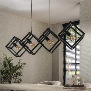 Hanglamp 4L kubus / Charcoal (Magazijn sale)