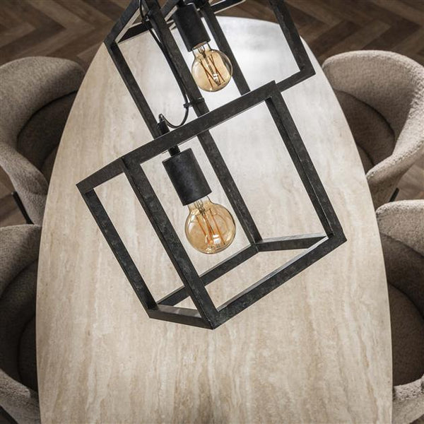 Hanglamp 4L kubus / Charcoal (Magazijn sale)