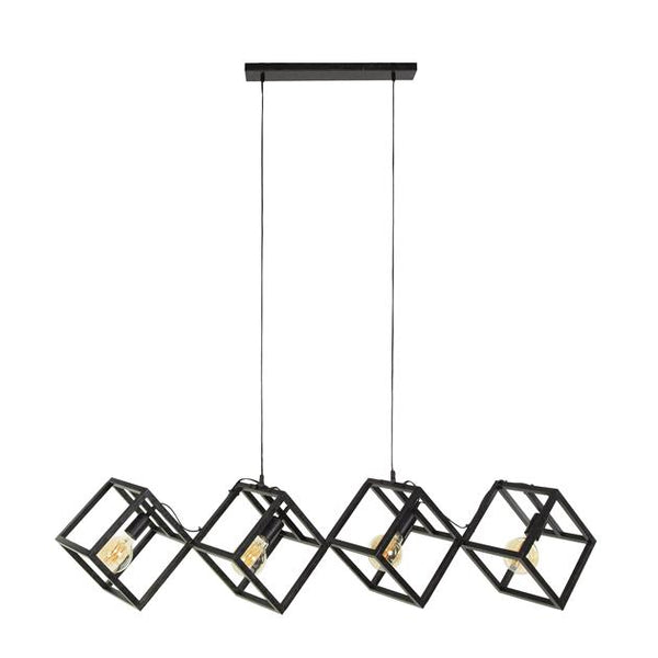 Hanglamp 4L kubus / Charcoal (Magazijn sale)