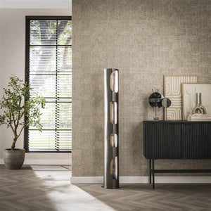 Vloerlamp  Ø25 organic cylinder XL / Zwart nikkel (Magazijn sale)