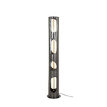 Vloerlamp  Ø25 organic cylinder XL / Zwart nikkel (Magazijn sale)