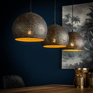 Hanglamp 3xØ25 punch bol