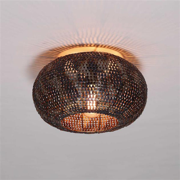 Plafondlamp Ø40 armor / Zwart bruin