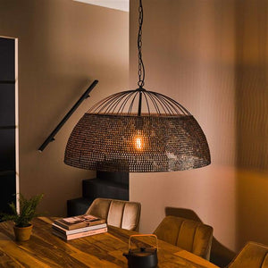 Hanglamp Ø80 armor / Zwart bruin