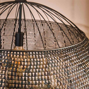 Hanglamp Ø80 armor / Zwart bruin