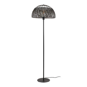 Vloerlamp Ø50 armor open / Zwart bruin (Magazijn sale)
