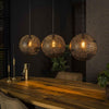 Hanglamp 3x Ø30 zip / Artic zwart (Magazijn sale)