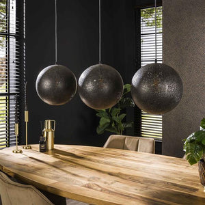 Hanglamp 3x Ø30 zip / Artic zwart (Magazijn sale)