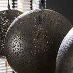 Hanglamp 3x Ø30 zip / Artic zwart (Magazijn sale)