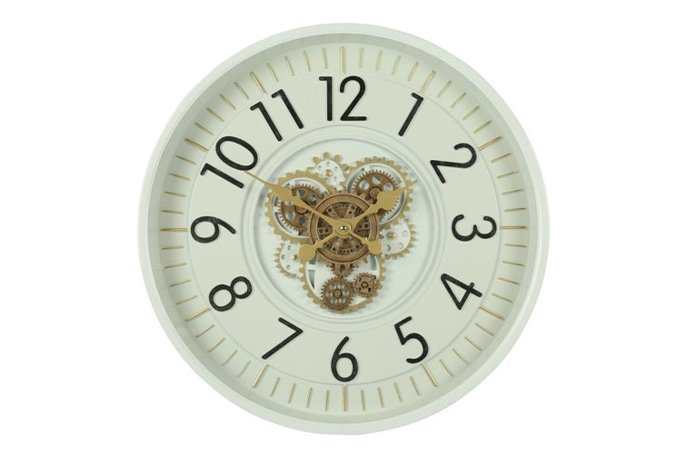 Ronde radar Wandklok Countryfield "Celestial'' wit Ø 53 cm