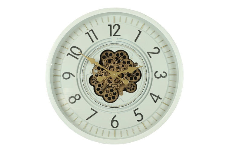 Ronde radar Wandklok Countryfield "Celestial'' wit Ø 66 cm