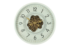 Ronde radar Wandklok Countryfield "Celestial'' wit Ø 66 cm