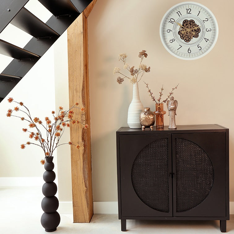 Ronde radar Wandklok Countryfield "Celestial'' wit Ø 66 cm