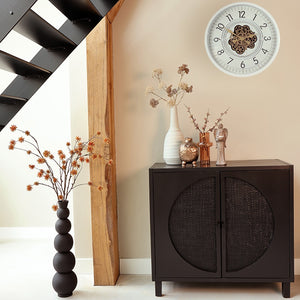 Ronde radar Wandklok Countryfield "Celestial'' wit Ø 66 cm