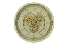 Ronde radar Wandklok Countryfield "Celestial'' crème Ø 46 cm