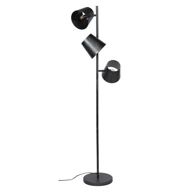 Vloerlamp 3x Ø18 Kinetic / Charcoal