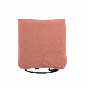 Relaxfauteuil Izzy handmatig & draaibaar met unieke schommelstand - Roze stof