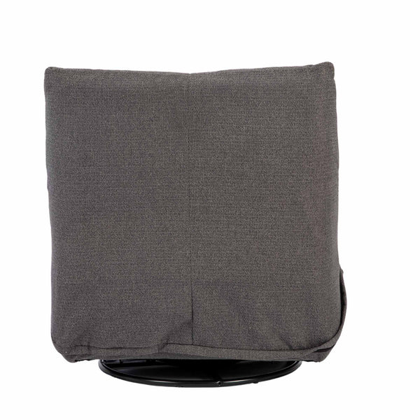Relaxfauteuil Izzy handmatig & draaibaar met unieke schommelstand - Antraciet stof
