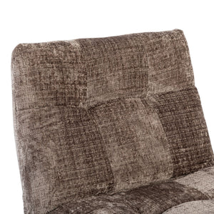 Relaxfauteuil Mila handmatig & draaibaar met unieke schommelstand - Bruine stof