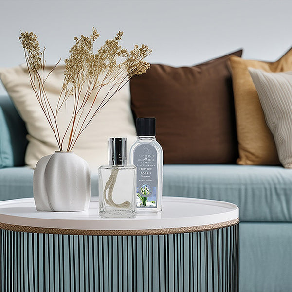 Ashleigh & Burwood Starter set - Glazen Geurlamp + Frosted Earth  geurolie