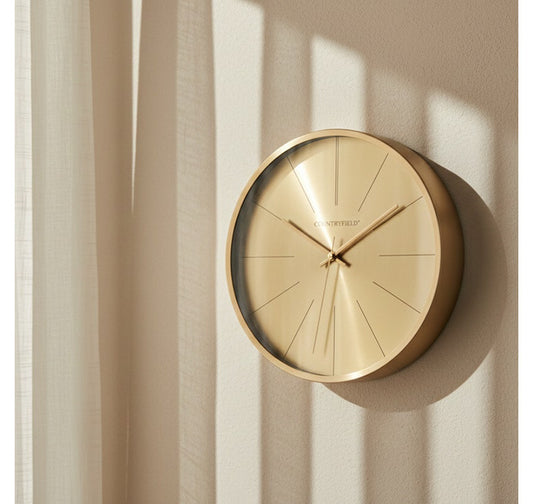 Wandklok Copper L rond goud Countryfield Ø50.5 cm