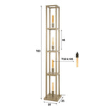 Vloerlamp Quadra 4-lichts / Beige