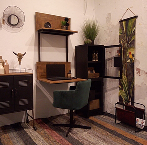 Hangend bureau / laptop tafel ideaal voor kleine ruimtes (magazijn opruiming)