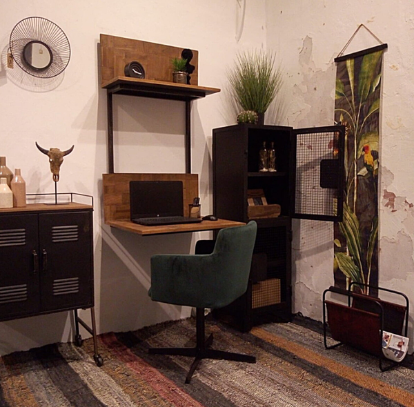 Hangend bureau / laptop tafel ideaal voor kleine ruimtes (magazijn opruiming)