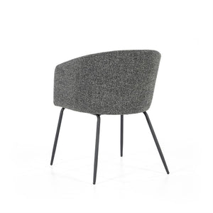 Eetkamerstoel Astrid Eleonora - Stof antraciet Baquer