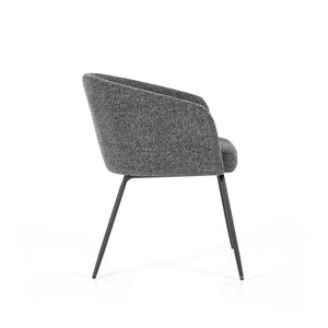 Eetkamerstoel Astrid Eleonora - Stof antraciet Baquer