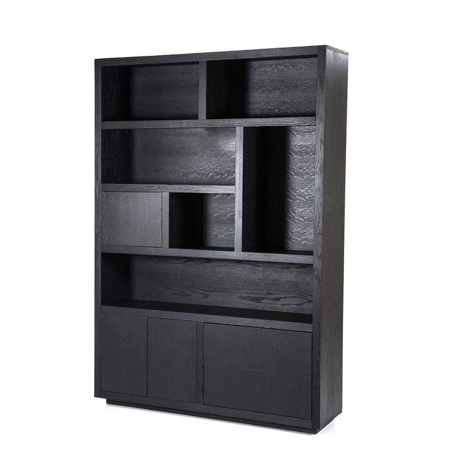 Kabinet/Wandkast Helsinki Eleonora  150x220 cm - Zwart eiken