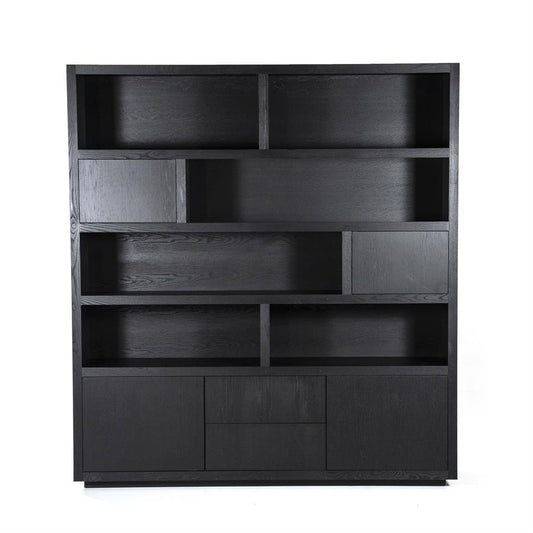 Kabinet/Wandkast Helsinki Eleonora  200x220 cm - Zwart eiken