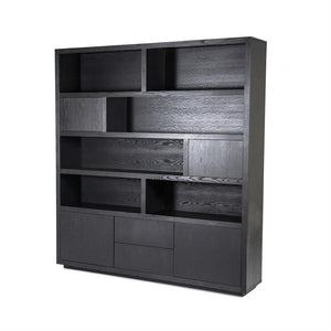 Kabinet/Wandkast Helsinki Eleonora  200x220 cm - Zwart eiken