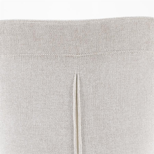 Eetkamerstoel Mamé Eleonora met armleuning - Beige stof Houston