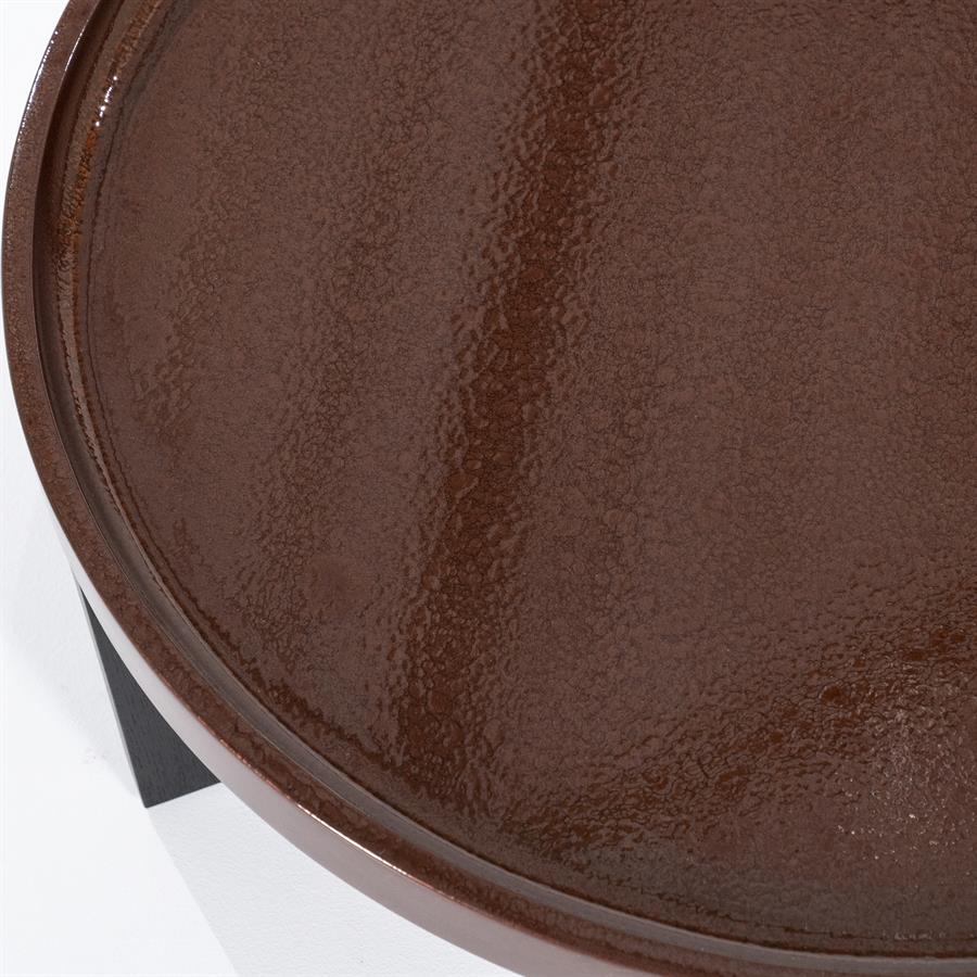 Salontafel Mayson Eleonora rond 90x35 - Rood