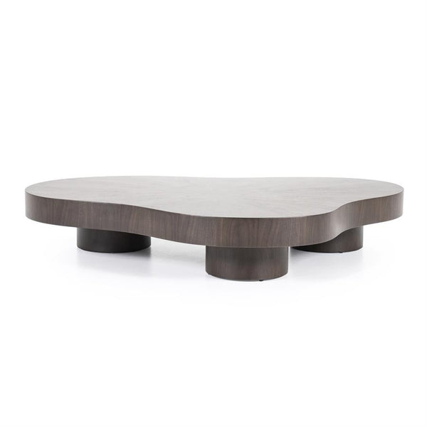 Salontafel Bobbie Eleonora organische vorm 150x110 cm - Walnoot kleur