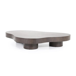Salontafel Bobbie Eleonora organische vorm 150x110 cm - Walnoot kleur