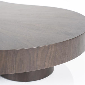Salontafel Bobbie Eleonora organische vorm 150x110 cm - Walnoot kleur