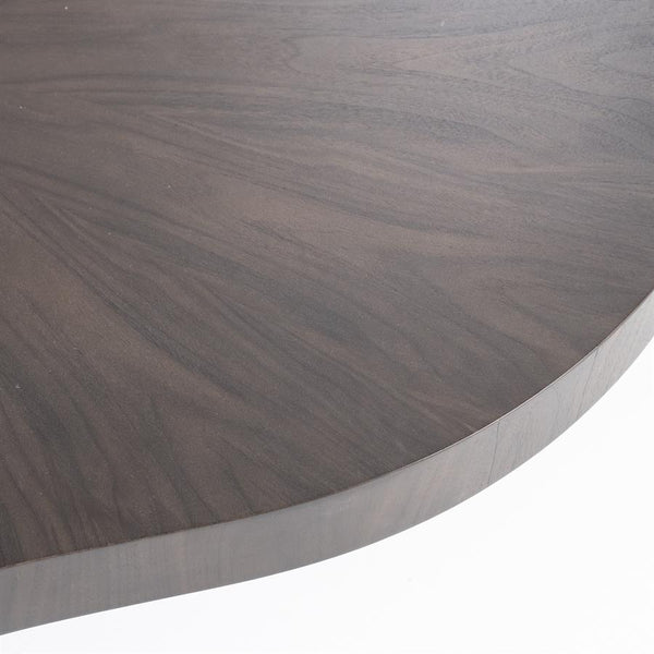 Salontafel Bobbie Eleonora organische vorm 150x110 cm - Walnoot kleur