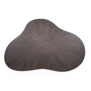 Salontafel Bobbie Eleonora organische vorm 150x110 cm - Walnoot kleur